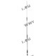 COMET - SB15 - MOBILE ANT.FOR 50/144/430MHZ