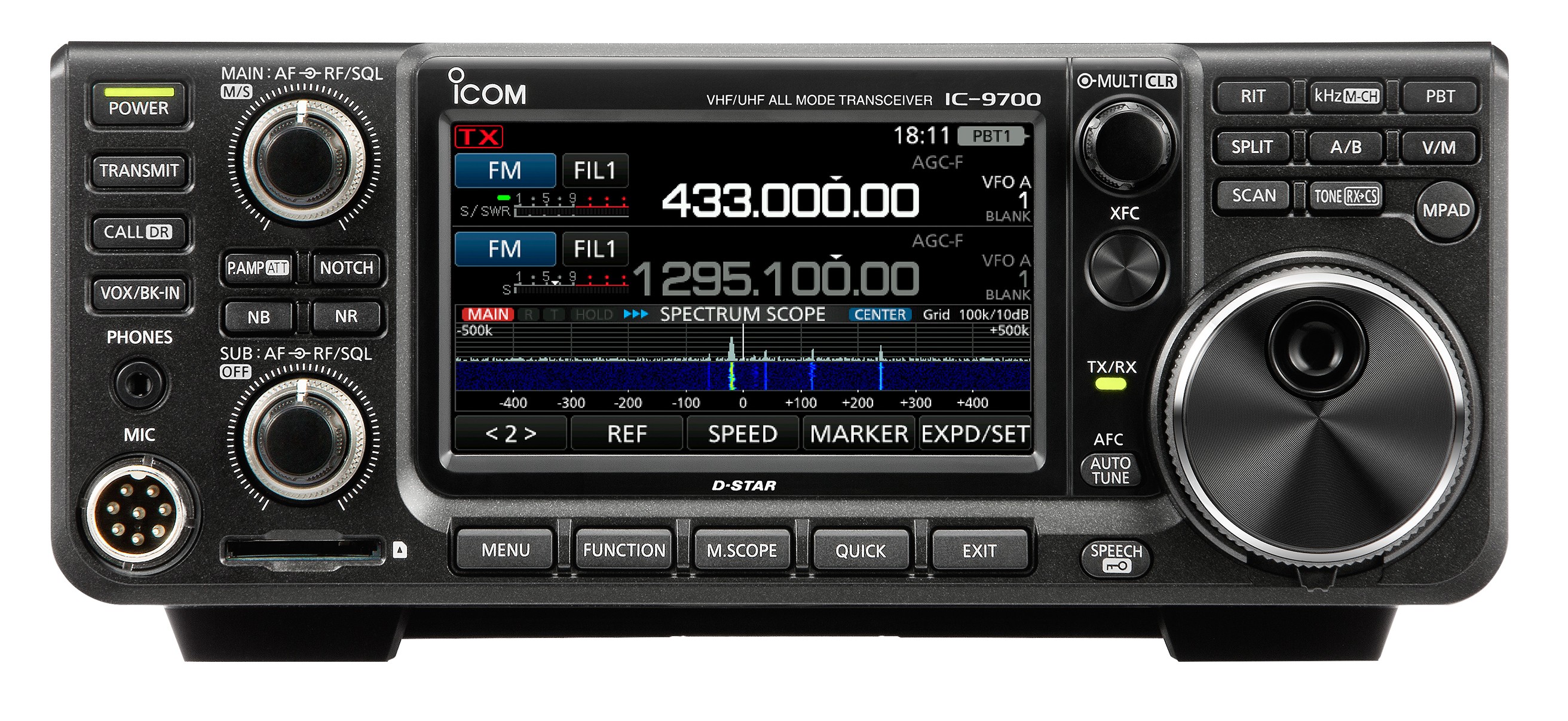 ICOM - IC-9700 - VHF/UHF/23cm - SSB, CW, RTTY, AM/FM, DV, DD - XBS