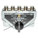 ALPHA DELTA - DELTA-4B - Coaxial commutateur 4 Way  (1500 watts CW) - PL