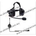 COMTRAK - B-50QK1 - Casque Micro -  Kenwood, compatible - Produits K  deux broches Wouxun, Baofeng, Recent, Comtrak, etc.