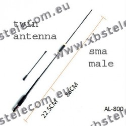 Srh789 Sma Mâle 95-1100mhz Antenne télescopique pliable