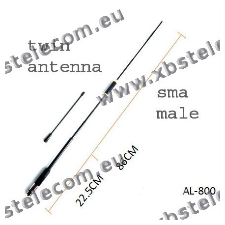 COMTRAK - AL-800 - SMA M dual antenna