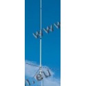 COMTRAK - X-300N - Antenna collineare ad alto rendimento 144/430 - gain 6.0/9.0 dB con 3 radialini - connettore N