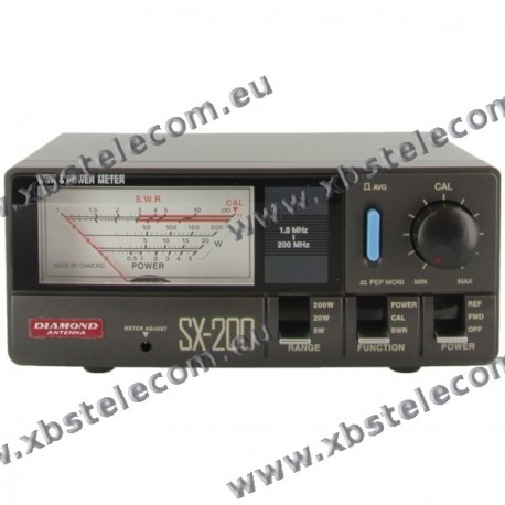 DIAMOND - SX-200 - Rosmetro/Wattmetro 1.8-200 MHz - 5/20/200 Watt