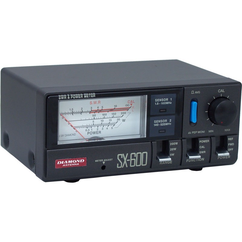 SWR計　Diamond SX-600 1.8〜525Mhz DIAMOND - SX-600 - SWR / PWR - MHz 1,8 à 525 - 5/20/200 W - SO239