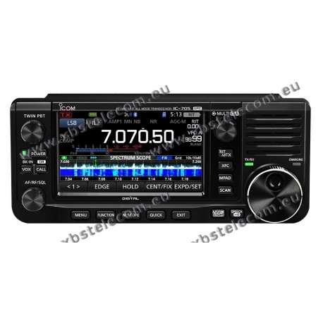 ICOM -705 - HF/50/144/430MHZ, 5W (SUR BATTERIE) / 10W (SUR SECTEUR)