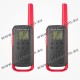 MOTOROLA - TALKABOUT T62 ROJO - Pair of PMR-446 handheld transceiver