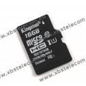 KINGSTON - Micro-SD16GB - carte mémoire de 16 Go