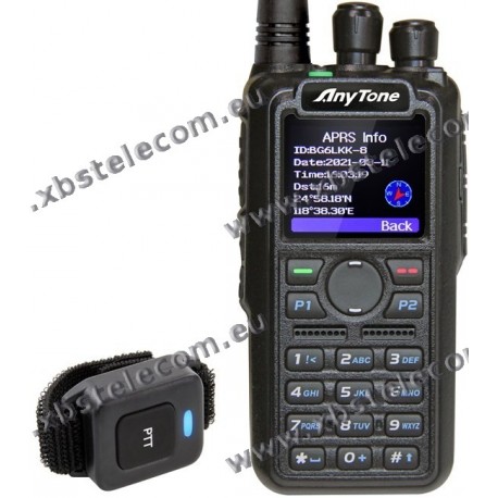 ANYTONE - AT-D878UVII - VHF/UHF - FM/DMR - APRX RX con 500.000 digital contacts.