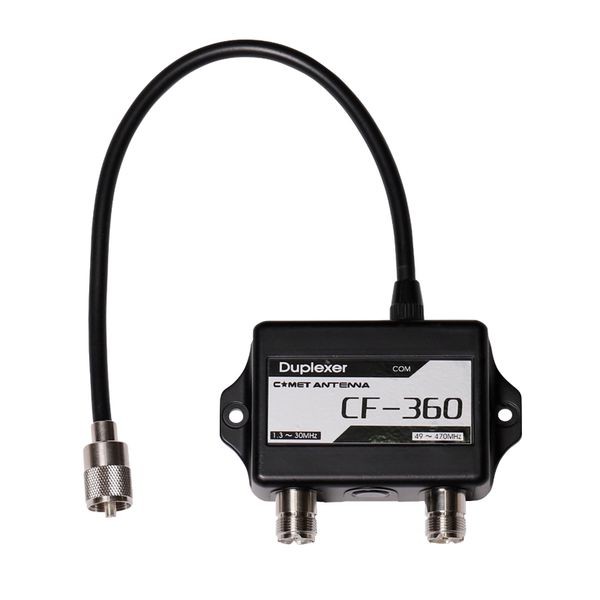 Comet CF-360B Duplexer 1.3-30MHz & 49-470MHz 