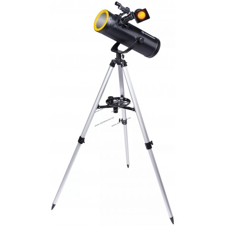 BRESSER - Kit de démarrage pour télescope Solarix AZ 114/500 Carbon Design