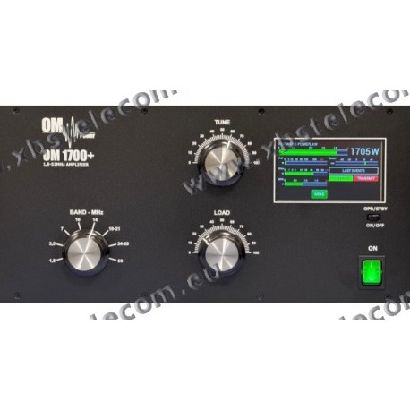OM POWER + OM-1700+ - Amplifieur 1700 W in SSB/CW - Amateur bands (1.8 – 29.7) MHz including WARC + 50 MHz